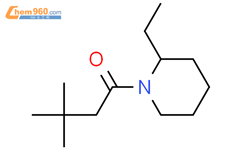 (9CI)-1-(3,3-二甲基-1-氧代丁基)-2-乙基哌啶结构式图片|349425-94-1结构式图片