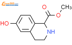 6-羟基-1,2,3,4-四氢-1-异喹啉羧酸甲酯结构式图片|350014-18-5结构式图片