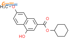 4-羟基-7-甲氧基-2-萘羧酸环己酯结构式图片|350047-72-2结构式图片