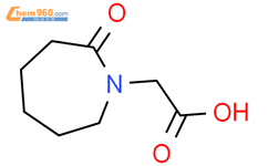(2-氧代氮杂环庚烷-1-基)乙酸结构式图片|35048-56-7结构式图片