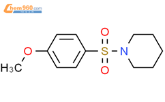 1-[（4-甲氧基苯基）磺酰基]哌啶结构式图片|35088-89-2结构式图片