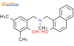 2-Naphthalenol,1-[[[(2-hydroxy-3,5-dimethylphenyl)methyl]methylamino]methyl]-结构式图片|3534-26-7结构式图片