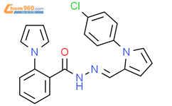 <br>N'-{(1E)-[1-(4-chlorophenyl)-1H-pyrrol-2-yl]methylene}-2-(1H-pyrrol-1-yl)be nzohydrazide