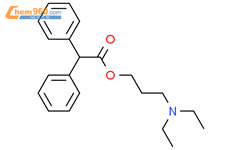 3-(diethylamino)propyl 2,2-diphenylacetate结构式