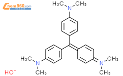 Methanaminium,N-[4-[bis[4-(dimethylamino)phenyl]methylene]-2,5-cyclohexadien-1-ylidene]-N-methyl-,hydroxide (1:1)结构式图片|35919-71-2结构式图片