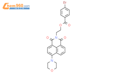 2-8-(morpholin-4-yl)-2,4-dioxo-3-azatricyclo7.3.1.0^{5,13}trideca-1(13),5,7,9,11-pentaen-3-ylethyl 4-bromobenzoate结构式图片|361159-13-9结构式图片