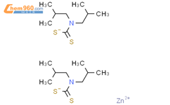 二异丁基二硫代氨基甲酸锌结构式图片|36190-62-2结构式图片