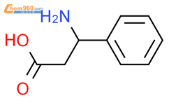 DL-3-氨基-3-苯基丙酸结构式图片|3646-50-2结构式图片