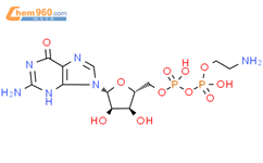 鸟苷5'-​(二磷酸三氢)P'-​(2-​氨基乙基)酯结构式图片|364606-67-7结构式图片