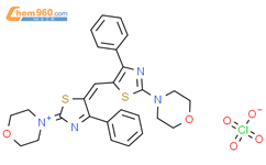 4-[5-[[2-(4-吗啉基)-4-苯基-5-噻唑基]亚甲基]-4-苯基-2(5H)-噻唑亚基]-吗啉 高氯酸盐结构式图片|365424-05-1结构式图片