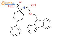 1-(9H-fluoren-9-ylmethoxycarbonylamino)-4-phenylcyclohexane-1-carboxylic acid结构式图片|365550-63-6结构式图片