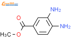 3,4-二氨基苯甲酸甲酯结构式图片|36692-49-6结构式图片