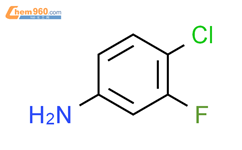3-氟-4-氯苯胺结构式图片|367-22-6结构式图片