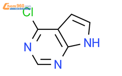 4-氯吡咯并嘧啶结构式图片|3680-69-1结构式图片