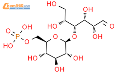 6-O-磷酰-β-D-吡喃葡萄糖-(1→4)-D-葡萄糖结构式图片|36979-71-2结构式图片