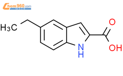 5-乙基吲哚-2-羧酸结构式图片|37033-93-5结构式图片