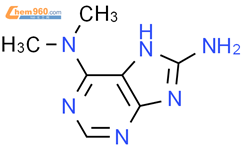 (9ci)-n6,n6-二甲基-1H-嘌呤-6,8-二胺结构式图片|374706-45-3结构式图片