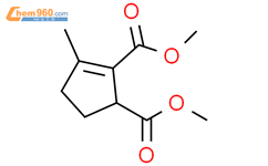 2-Cyclopentene-1,2-dicarboxylic acid, 3-methyl-, 1,2-dimethyl ester结构式图片|37575-79-4结构式图片