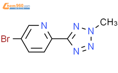 5-溴-2-(2-甲基-2H-四唑-5-基)-吡啶结构式图片|380380-64-3结构式图片