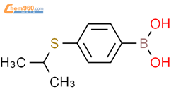 4-异丙硫基苯基硼酸结构式图片|380427-38-3结构式图片