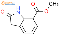 2-吲哚酮-7-甲酸甲酯结构式图片|380427-39-4结构式图片