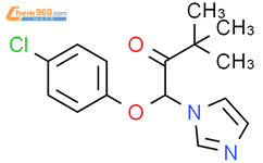二唑丁酮结构式图片|38083-17-9结构式图片