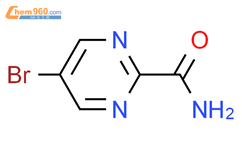 5 - 溴嘧啶-2 - 甲酰胺结构式图片|38275-60-4结构式图片