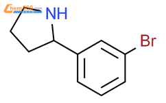 2-(3-溴苯基)吡咯烷结构式图片|383127-79-5结构式图片