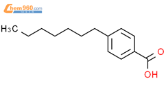 4-庚基苯甲酸结构式图片|38350-87-7结构式图片