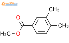 3,4-二甲基苯甲酸甲酯结构式图片|38404-42-1结构式图片