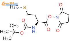 叔丁氧羰基-蛋氨酰-琥珀酰亚胺结构式图片|3845-64-5结构式图片