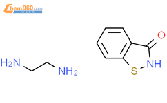 1,2-benzisothiazol-3(2H)-one, compound with ethane-1,2-diamine结构式图片|38521-29-8结构式图片