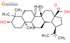 表白桦脂酸结构式图片|38736-77-5结构式图片