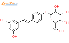反式-白藜芦醇 4-O-beta-D-葡糖苷酸结构式图片|387372-20-5结构式图片