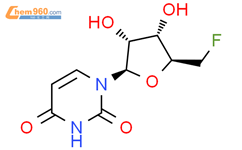 1-[5-(氟甲基)-3,4-二羟基四氢呋喃-2-基]嘧啶-2,4-二酮结构式图片|38817-29-7结构式图片