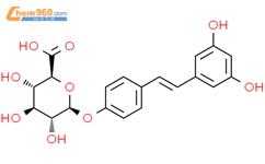 白藜芦醇-4'-O-葡萄糖苷结构式图片|38963-95-0结构式图片