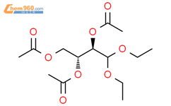 (2R,3R)-rel-4,4-二乙氧基-1,2,3-丁三醇-1,2,3-三乙酸结构式图片|38982-36-4结构式图片