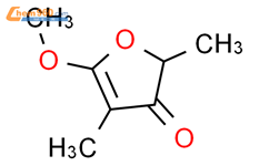 5-甲氧基-2,4-二甲基-3(2H)-呋喃酮结构式图片|39036-74-3结构式图片