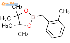 4,4,5,5-tetramethyl-2-(o-tolylmethyl)-1,3,2-dioxaborolane结构式图片|390381-02-9结构式图片