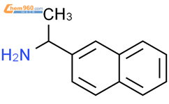 (R)-( )-1-(2-萘基)乙胺结构式图片|3906-16-9结构式图片