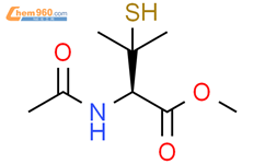 Valine, N-acetyl-3-mercapto-, methyl ester结构式图片|39239-85-5结构式图片
