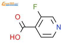 3-氟吡啶-4-羧酸结构式图片|393-53-3结构式图片