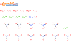 硝酸钙铵水合物结构式图片|39368-85-9结构式图片