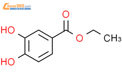 3,4-二羟基苯甲酸乙酯结构式图片|3943-89-3结构式图片