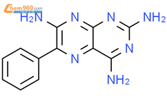 氨苯喋啶结构式图片|396-01-0结构式图片