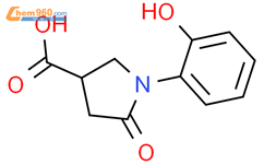 1-(2-羟基苯基)-5-氧代吡咯烷-3-羧酸结构式图片|39629-89-5结构式图片