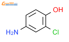 2-氯-4-氨基酚结构式图片|3964-52-1结构式图片