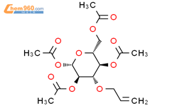 1,2,4,6-四-O-乙酰基-3-O-烯丙基-β-D-吡喃葡萄糖结构式图片|39698-00-5结构式图片