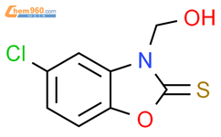 5-氯-3-(羟甲基)-2(3H)-苯并恶唑硫酮结构式图片|3998-53-6结构式图片