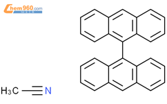 acetonitrile,9-anthracen-9-ylanthracene结构式图片|400002-71-3结构式图片